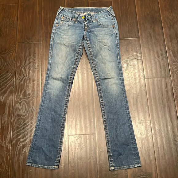 Vintage Low Rise True Religion Jeans Size 25 - Picture 2 of 8